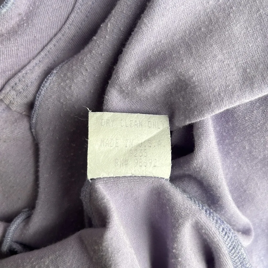 Lavender purple scoop neck fitted tank top with bow accent on the shoulder - Image 7