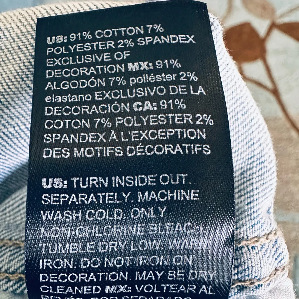 White House black market high rise ball chain embroidered skinny jeans - Image 16