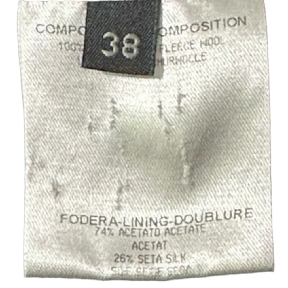 Alexander McQueen Women’s 38 4 S Black Slouch Pockets One Button Jacket Blazer - Image 12