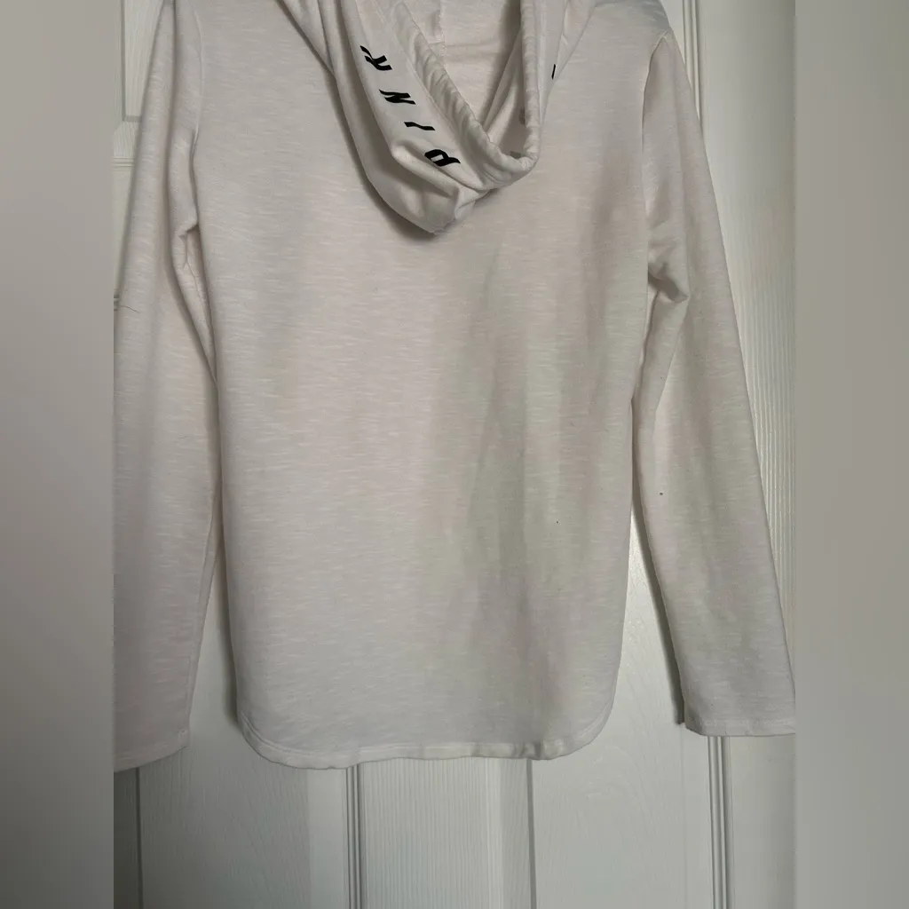 VS Pink Light weight white with pastel logo hoodie size Xtra Small - Image 8