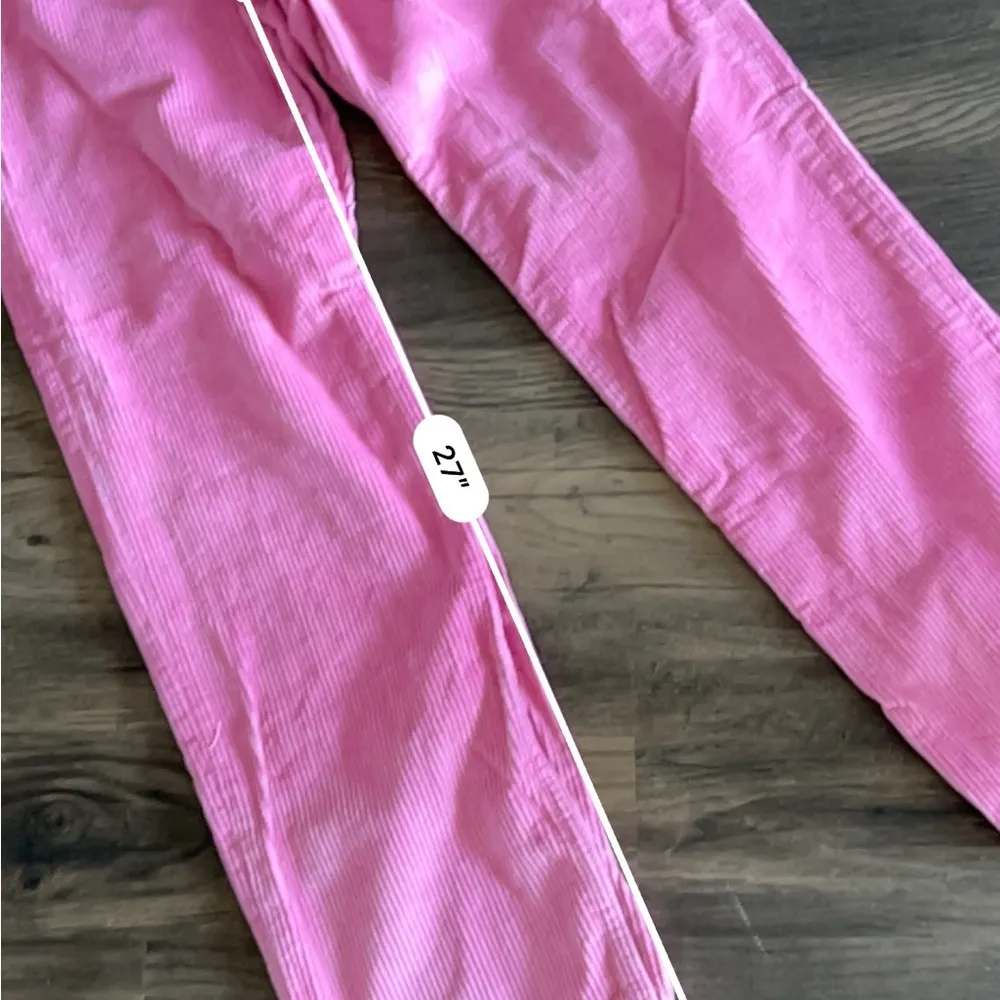 Motel Rock Parallel Trouser In Cord Bubblegum Pink corduroy pants - Image 6