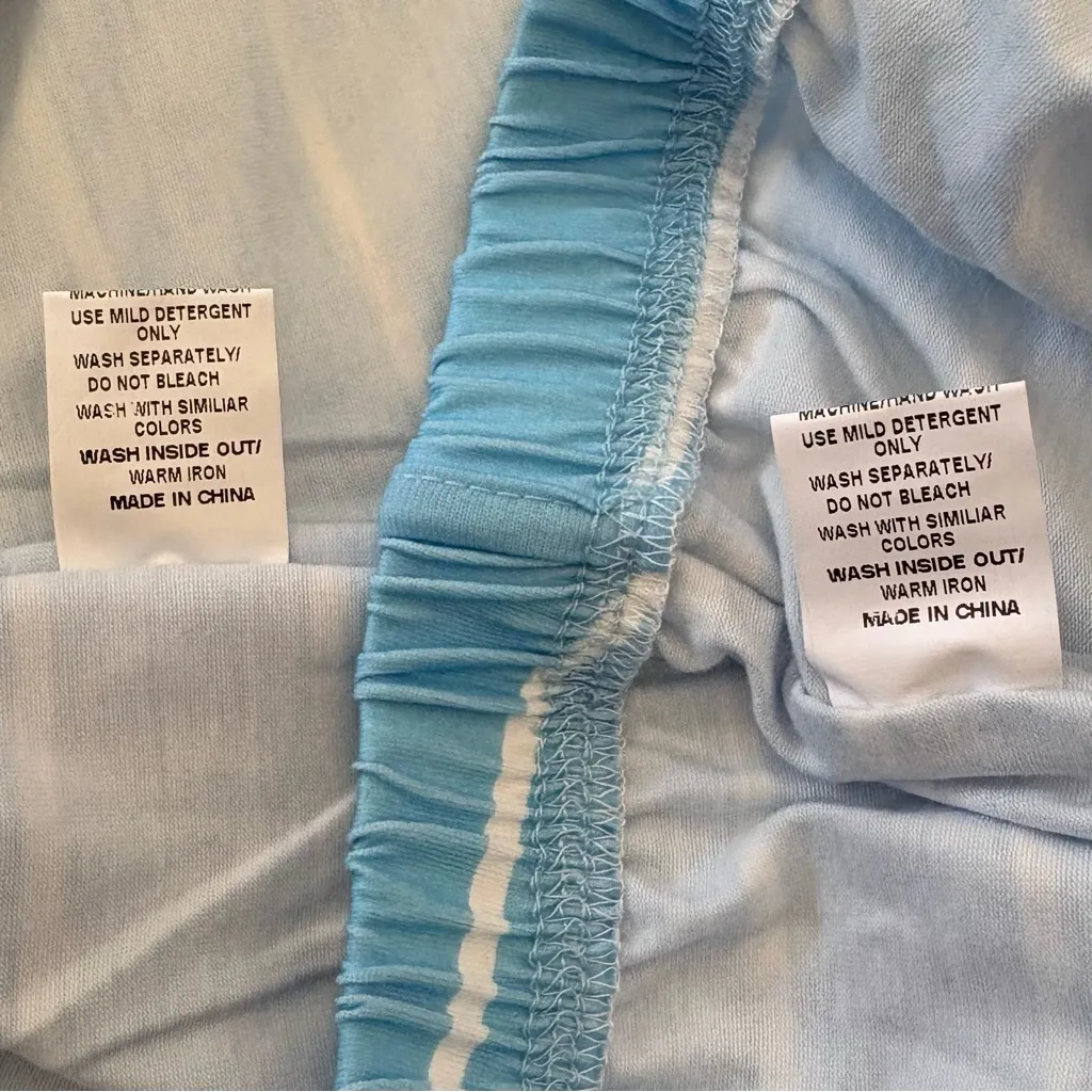 NEW Women’s Women's 2 pieces PJ Sleepwear Pajama Set size S Blue Stripe - Image 6