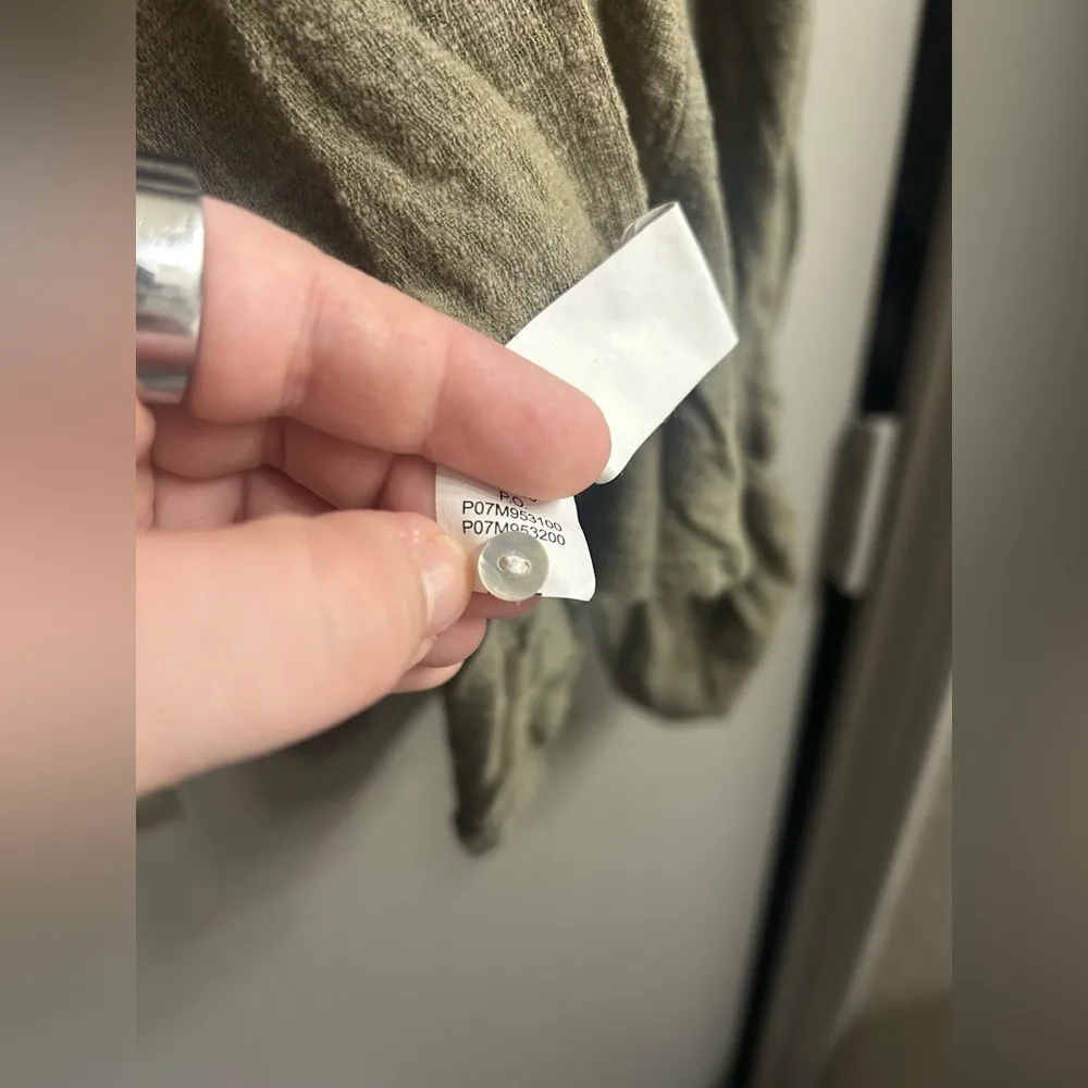 Lucky Brand Woven Mix Gauzy Henley Top Loose Fit - Image 10