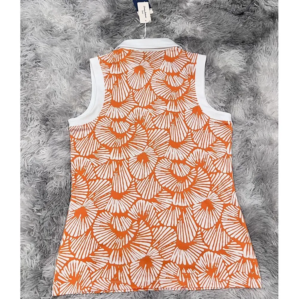 NWT TOMMY BAHAMA Women's Active Seashell 1/4 Zip Golf Polo Shirt NWT SIZE: SMALL - Image 4