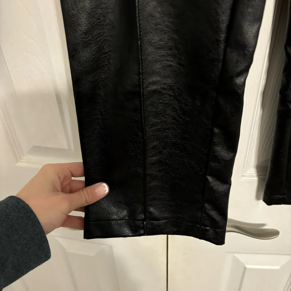 Princess Polly Black Leather Pants - Image 6