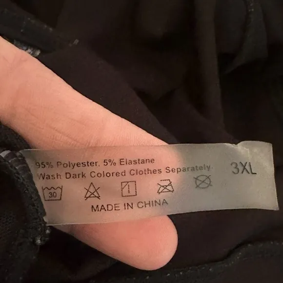 Swim Curve black Floral Embroidery‎ boho Cut Out One Piece Swimsuit size 3xl - Image 2