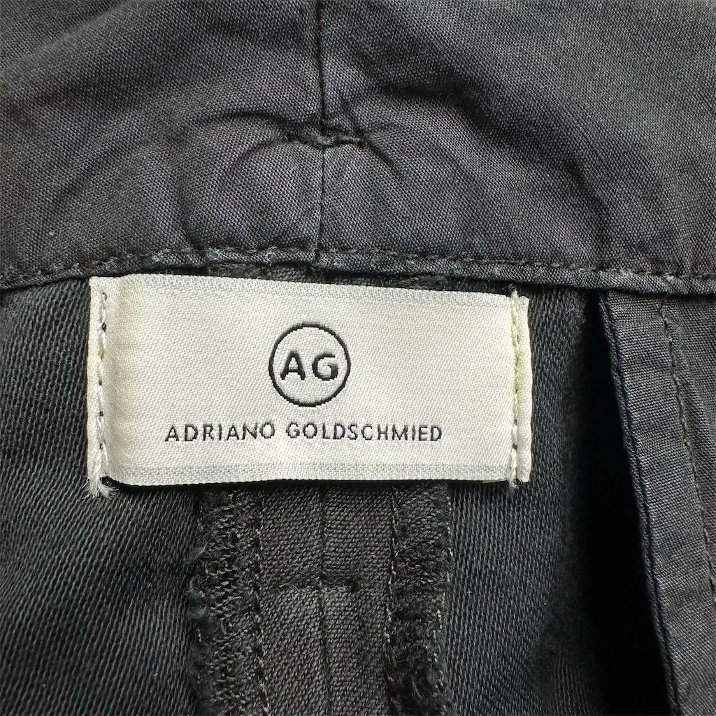 NWOT AG Adriano Goldschmied Women's Gerren Black Coated Paperbag Pants Size M - Image 5