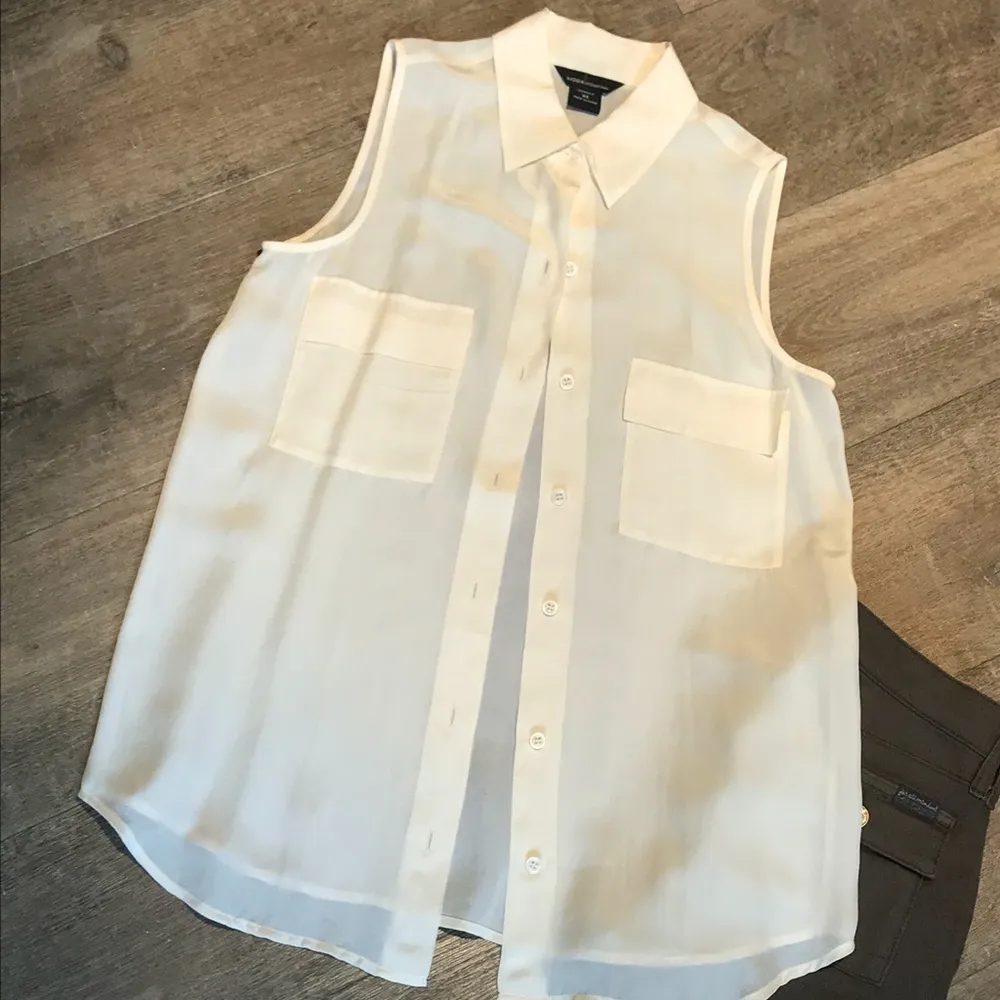 Sheer Sleeveless Blouse - Image 4