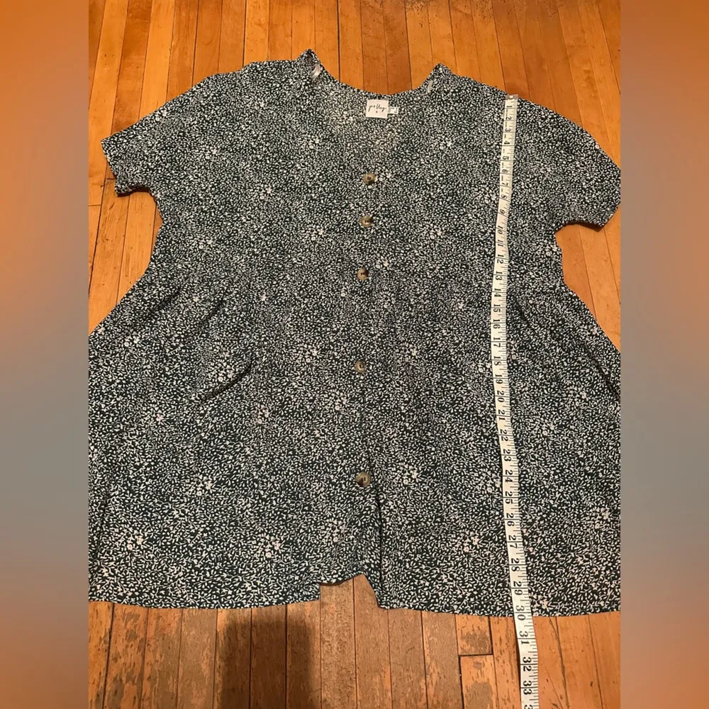 Princess Polly Dark Green Floral Babydoll Mini Dress, Size 4 - Image 3