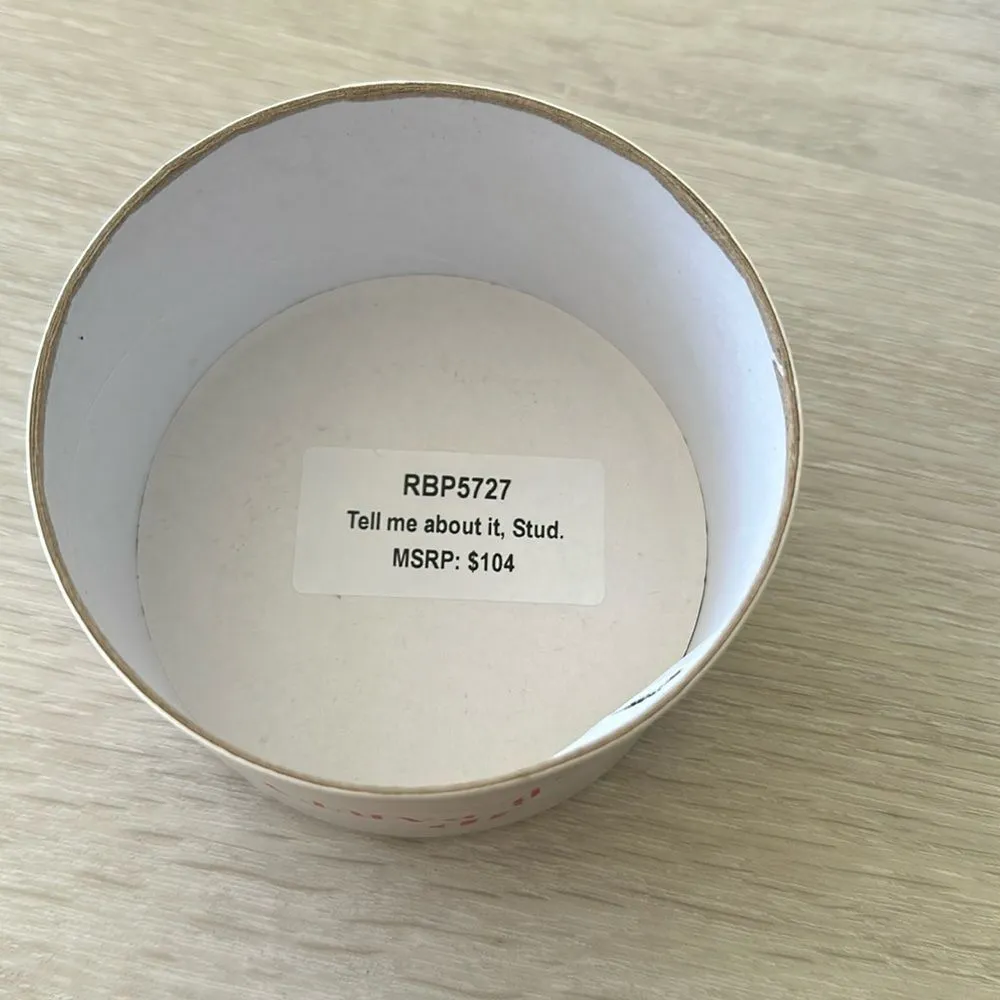 Bomb Party Tell Me About It Stud Bracelets OS EUC IN BOX Silver - Image 7