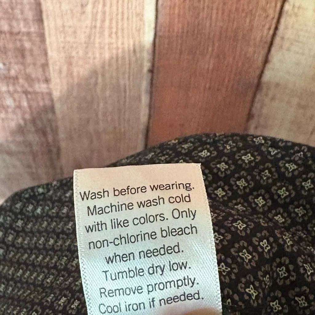 Croft & Barrow Black Patterned Pants Size 14‎ Short - Image 10