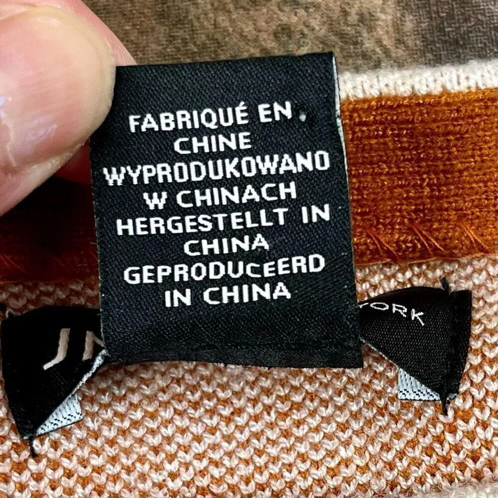 Jones New York Plaid Grigham Fall Sweater Small - Image 11