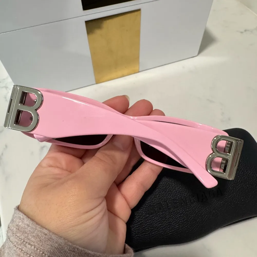 BALENCIAGA dynasty rectangle pink limited edition sunglasses ✨ - Image 12