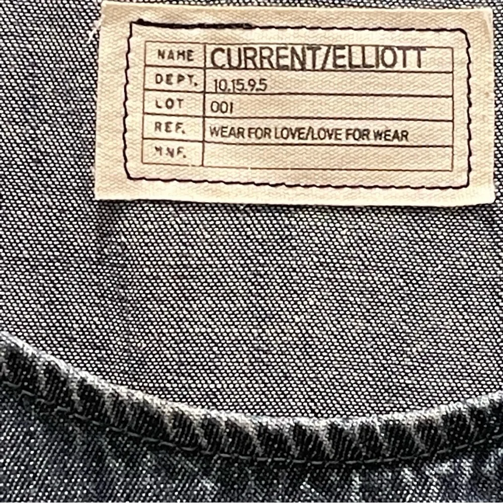 Current/Elliot The Perfect Babydoll Dress in Denim - Image 3