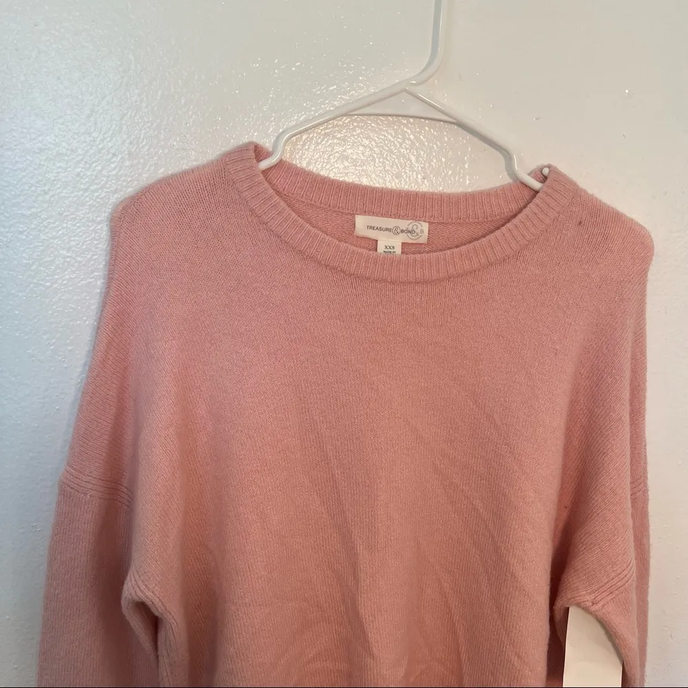 Treasure & Bond Crewneck Pullover Sweater Pink Lotus - Image 7