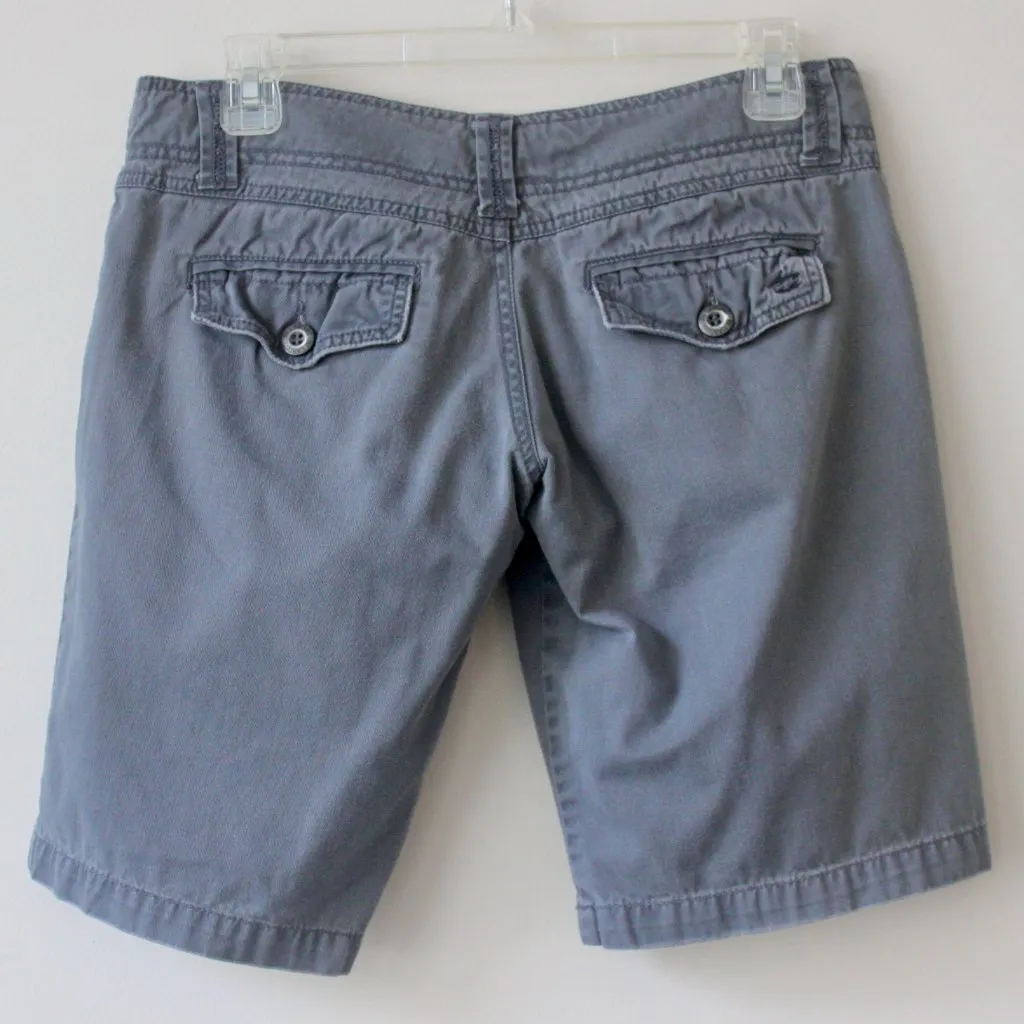Billabong Vintage Y2K 100% Cotton Dark Grey Button Shorts 1 - Image 6
