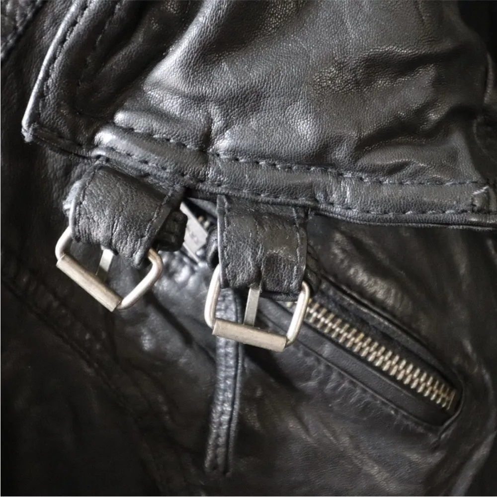 All Saints Leather Moto Jacket - Image 13