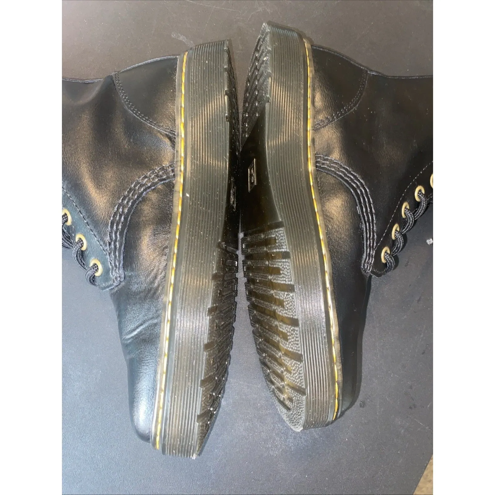 Dr. Martens Zavala Women’s Air Wair Black Leather Combat Boots Men 6/women 7 - Image 13