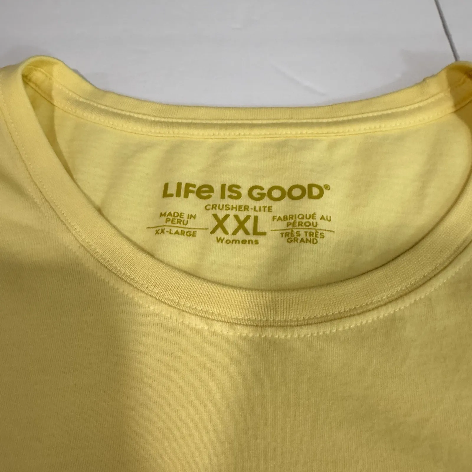 Life is Good Yellow Sunflower Short Sleeve Crew Neck Crusher Lite Tee 2X  XXL - Image 7