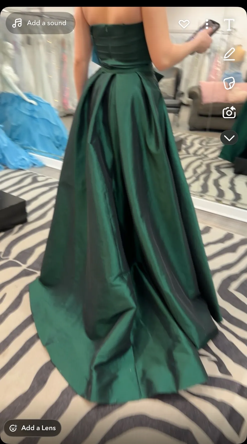 Clarisse Prom Dress Green Emerald - Image 3