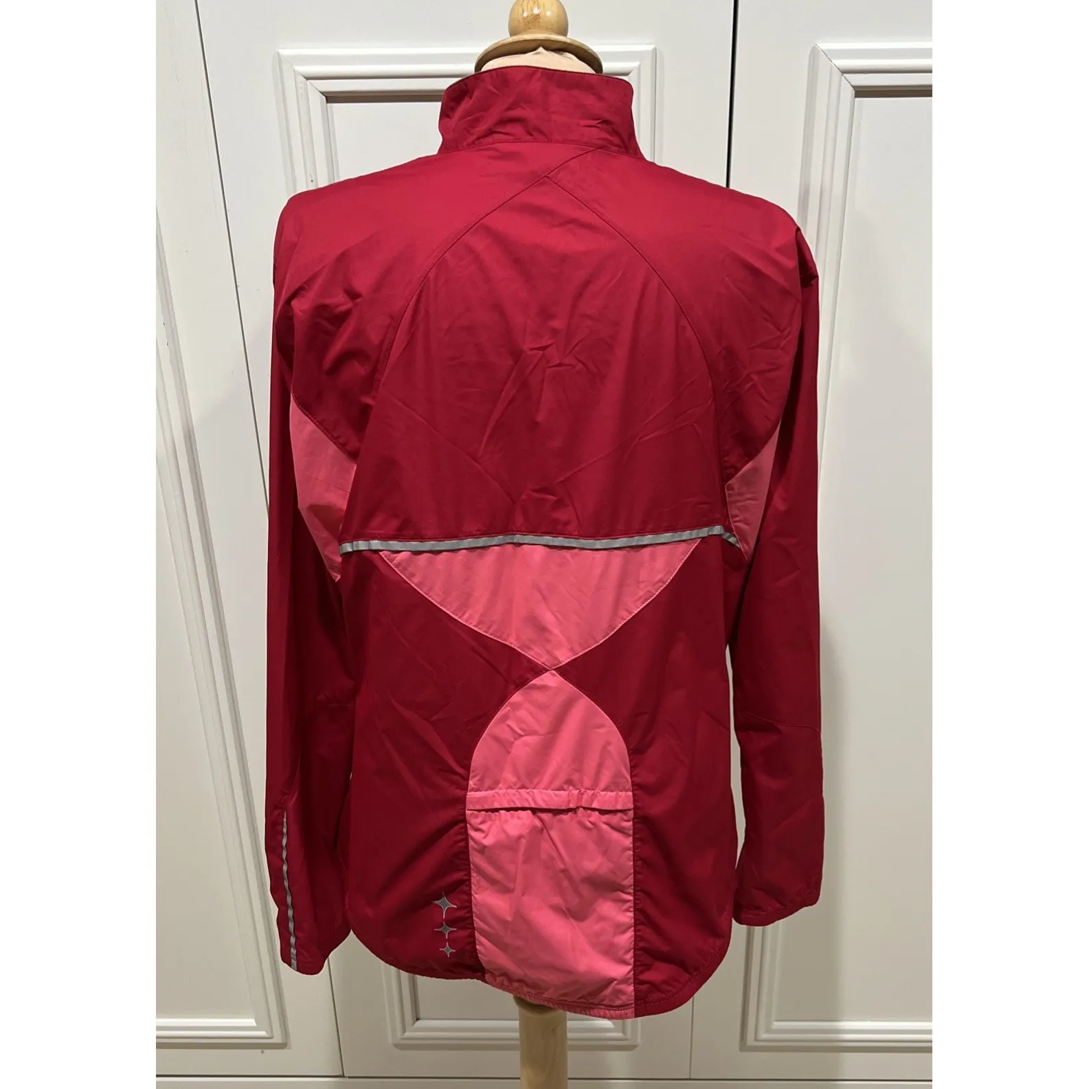 Pearl Izumi Windbreaker Cycling Running Jacket Full Zip Red Barrier Lightweight - Image 4
