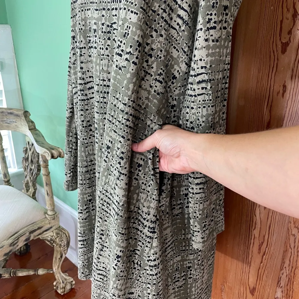 Pact Revival Organic Cotton Long Sleeve Sustainable Swing Dress - Image 6