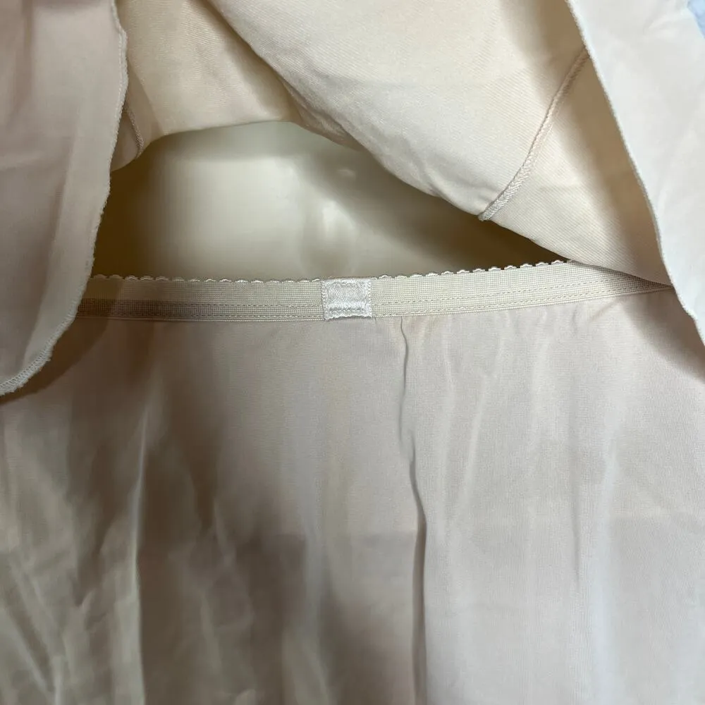 Vintage Shadowline Half Slip Camisole Set Pillow Tab Beige Size 32/S Lace - Image 6