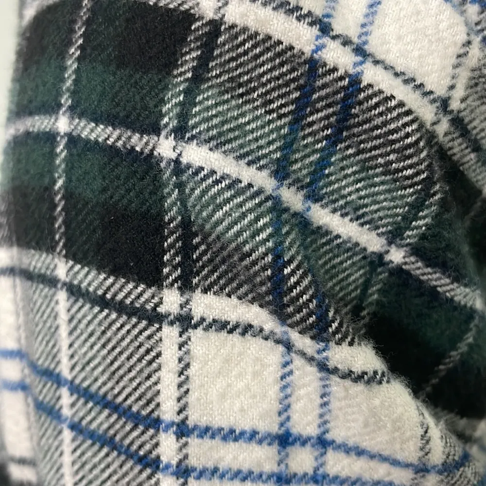 Pendleton Women's Elbow-Patch Flannel Shirt White Size XXS - Image 10