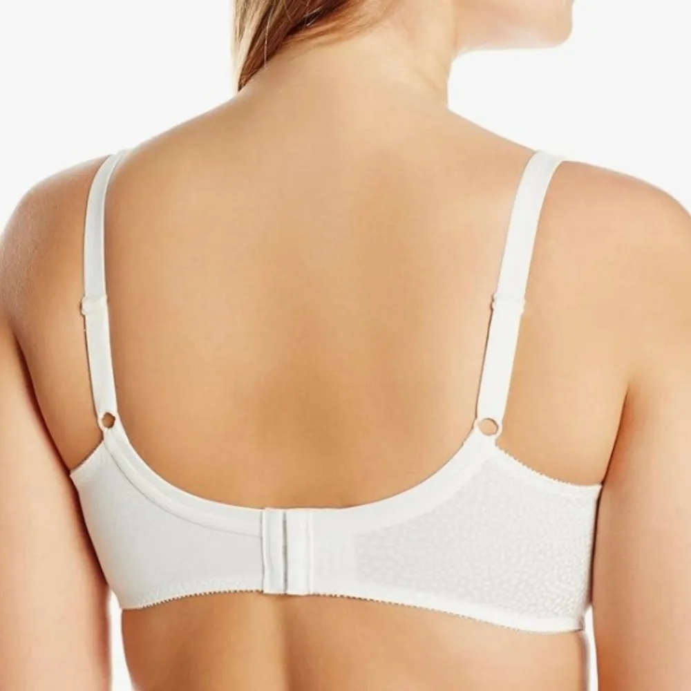 PLAYTEX 4422 Signature Florals Mother of Pearl Unlined Underwire Bra Size 40C - Image 2