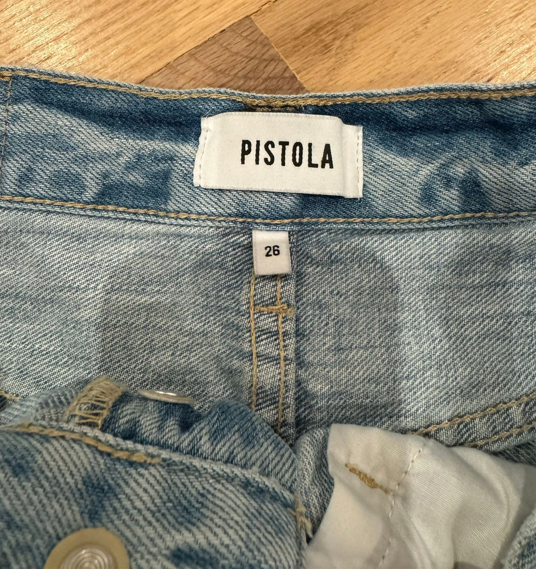 High Waisted Denim Shorts - Image 2