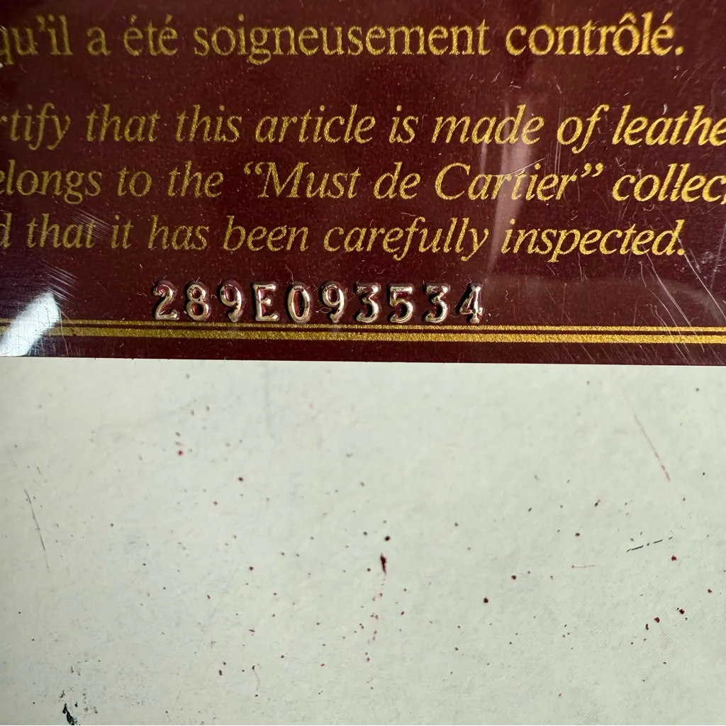 Cartier Vintage Les Must de Cartier Bordeaux Leather Coin Purse - Image 13