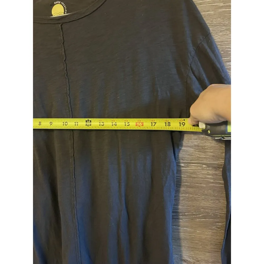 Daily Practice Anthropologie Carbon Long Sleeve Yoga Shirt XS Yoga Pilates Gym - Image 3