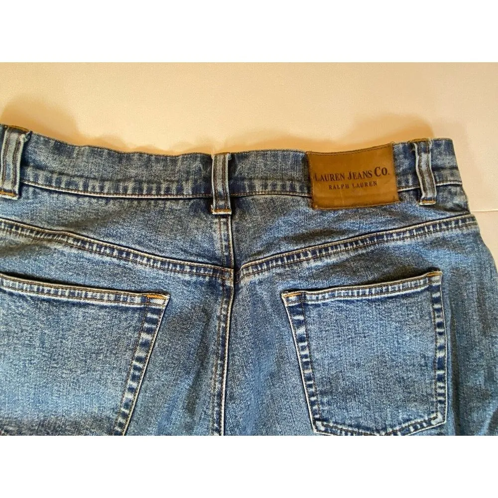Polo Ralph Lauren Jeans Co Women's 8P Blue‎ classic stretch High Rise Momcore - Image 8