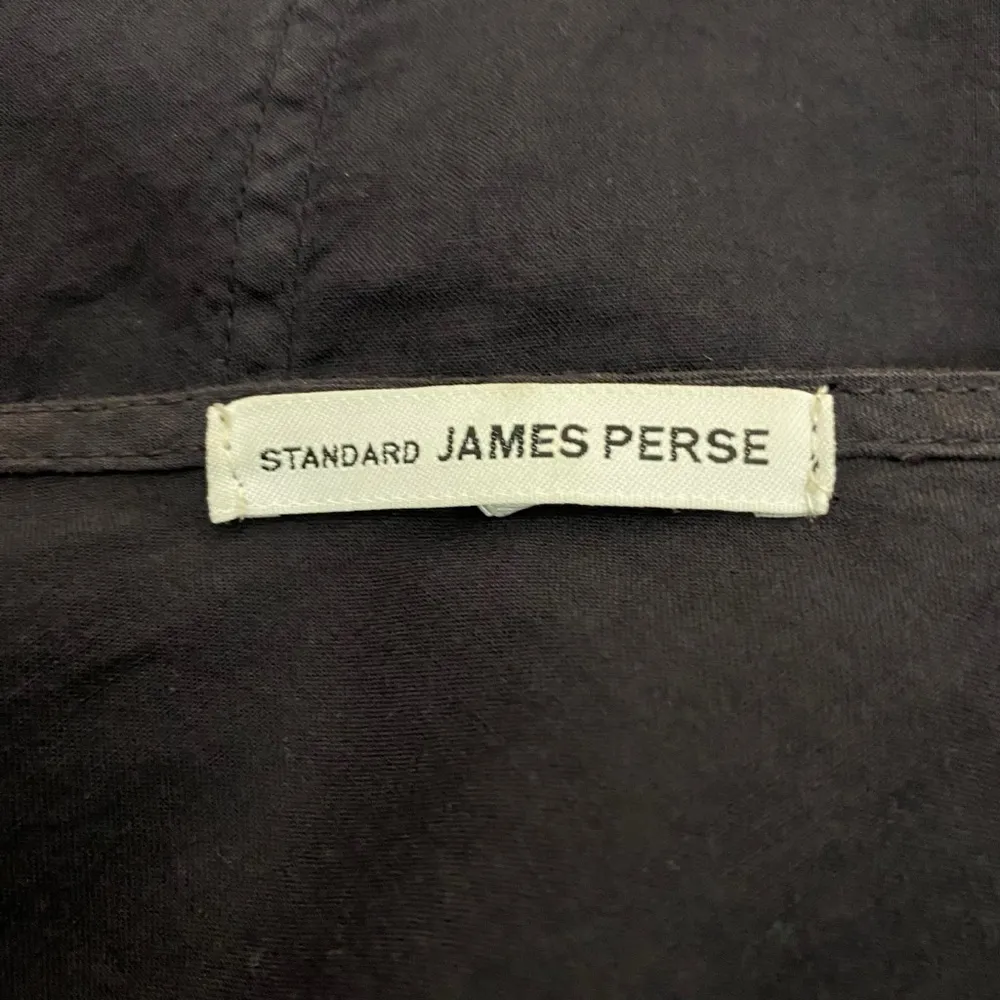 James Perse Slub Open Drape Cardigan Shirt in Black Minimalist Size Small Flowy - Image 8