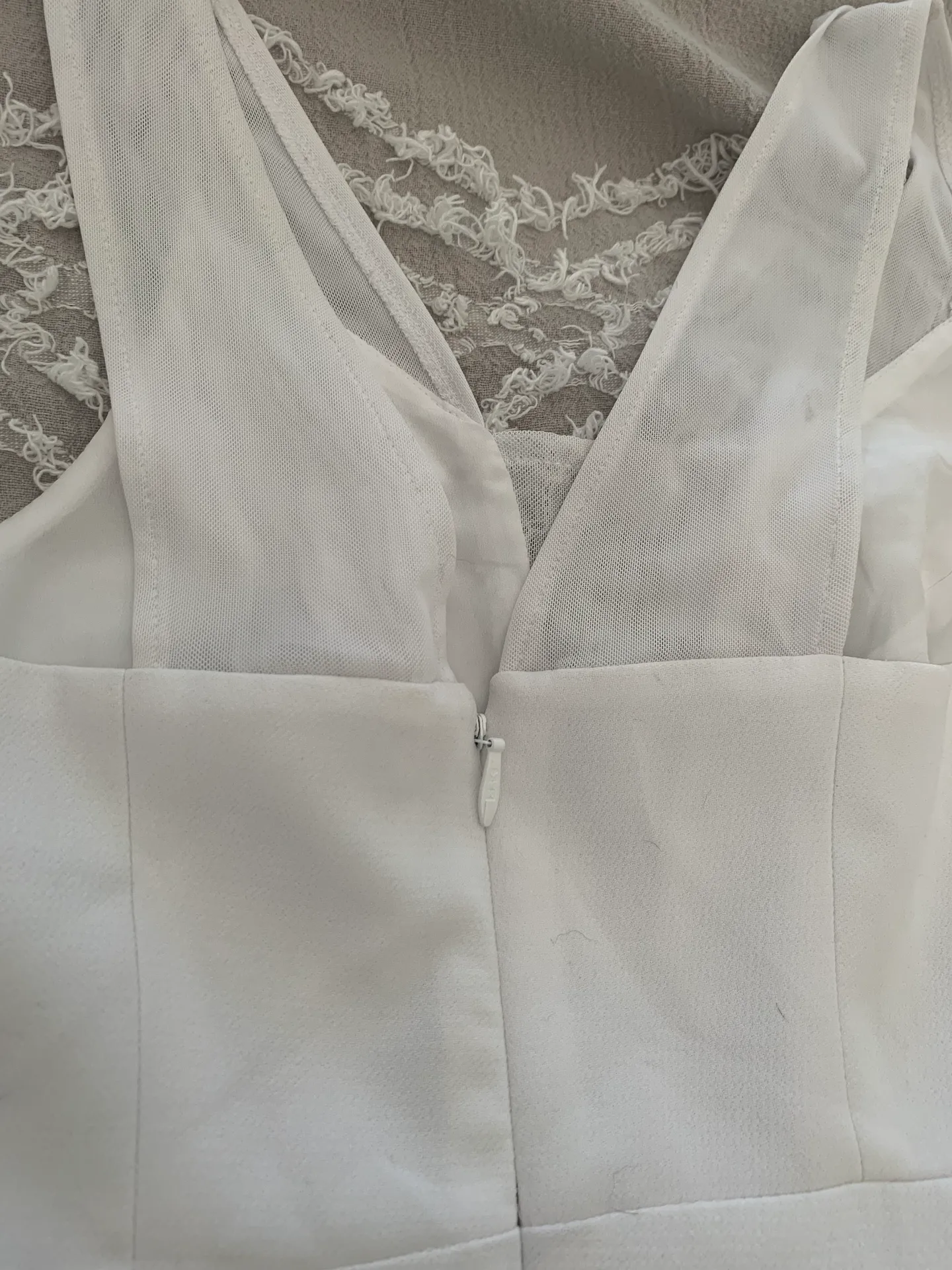 White Lace Cocktail Dress  - Image 7