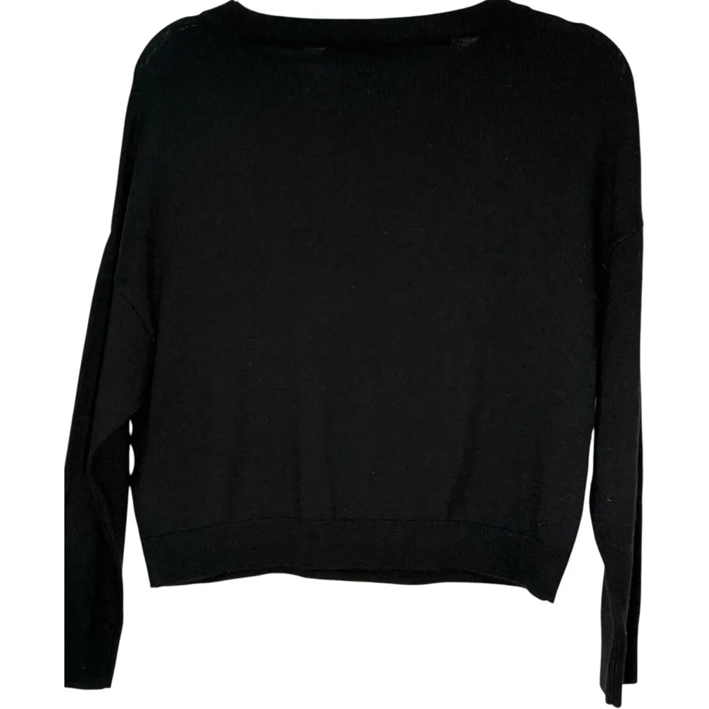 Alice + Olivia Bao Wild Child Black Embellished Wool Sweater ASO Miley Cyrus XS - Image 5