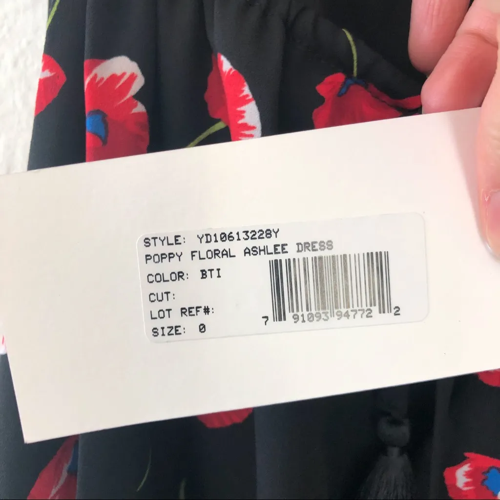 NWT LIKELY Poppy Floral Ashlee Mini Dress in Black - Image 7