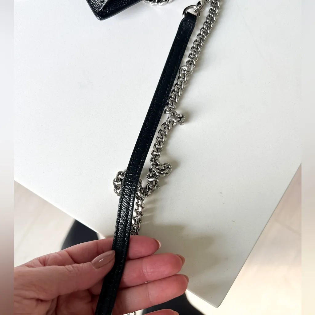 YSL Saint Laurent Grain de Poudre Kate Tassel Wallet on Chain Bag - Image 10