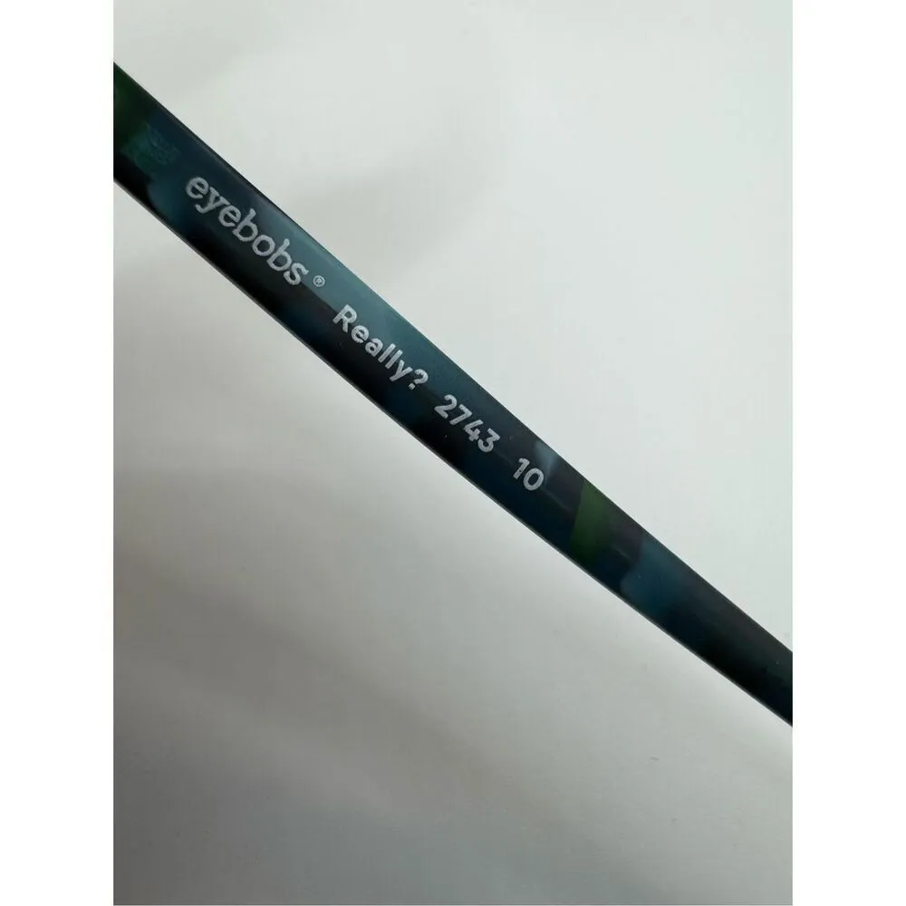 eyebobs Really? Eyeglass frames blue green new without case - Image 2