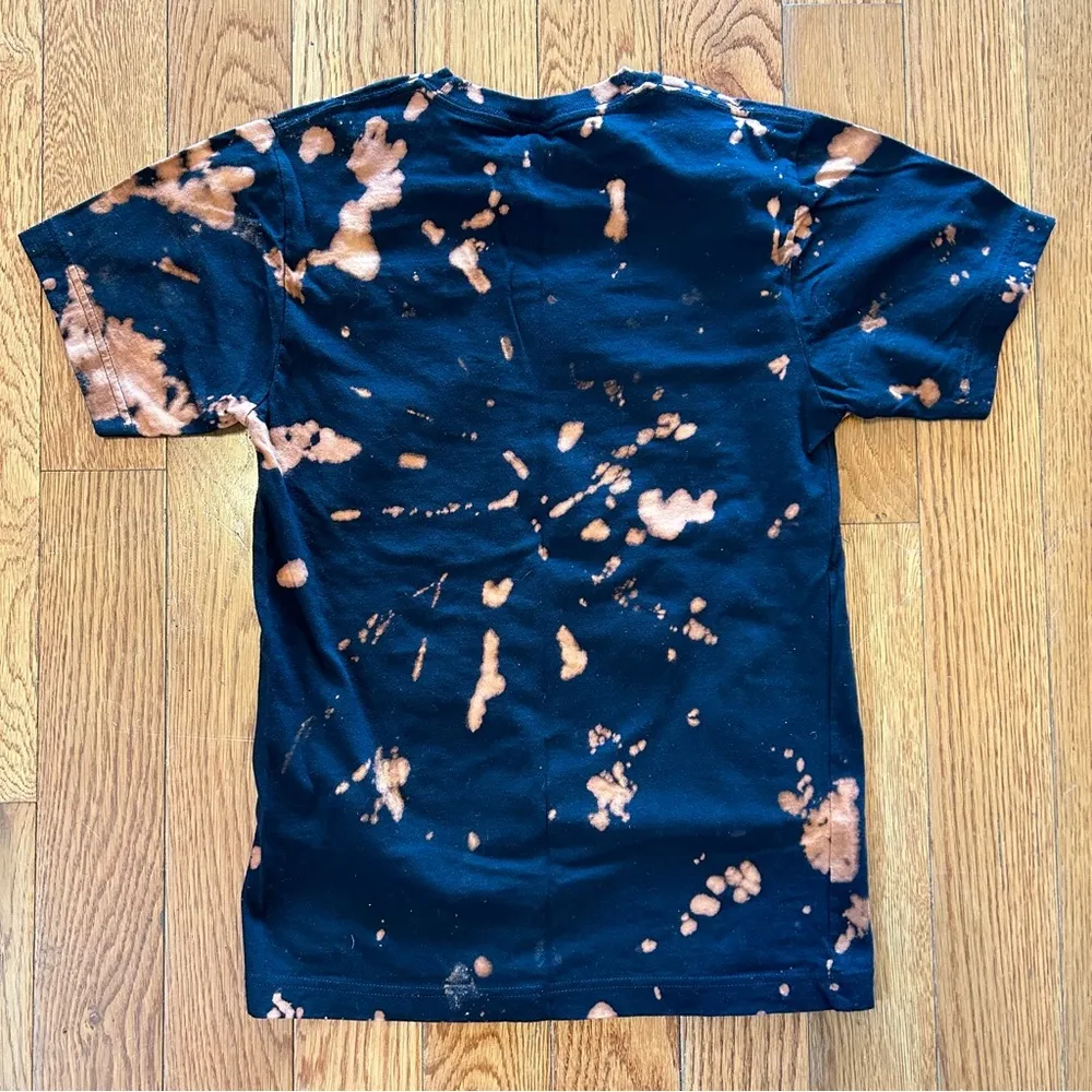 Justin Bieber Tie Dye Band Shirt Black XS Concert Tour Vintage - Image 2