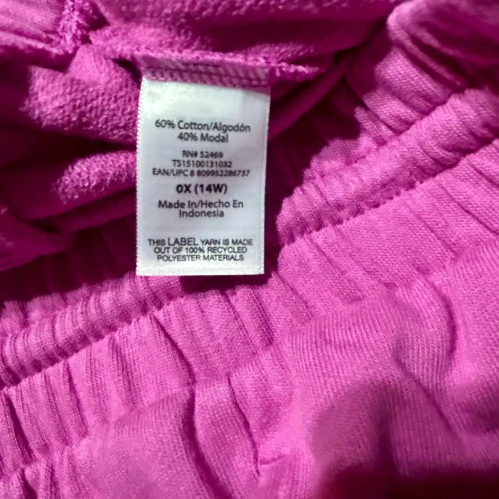 Vibrant Pink Wide-Leg Pants 14w Terra & sky - Image 5