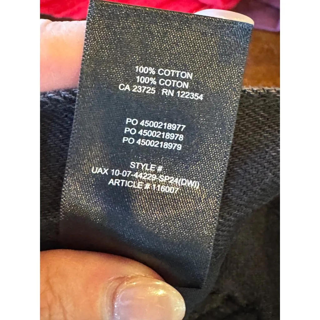 Aritzia Denim Forum Skirt Women 23 Black Washed Denim 90s‎ Cargo Mini Jean Retro - Image 11