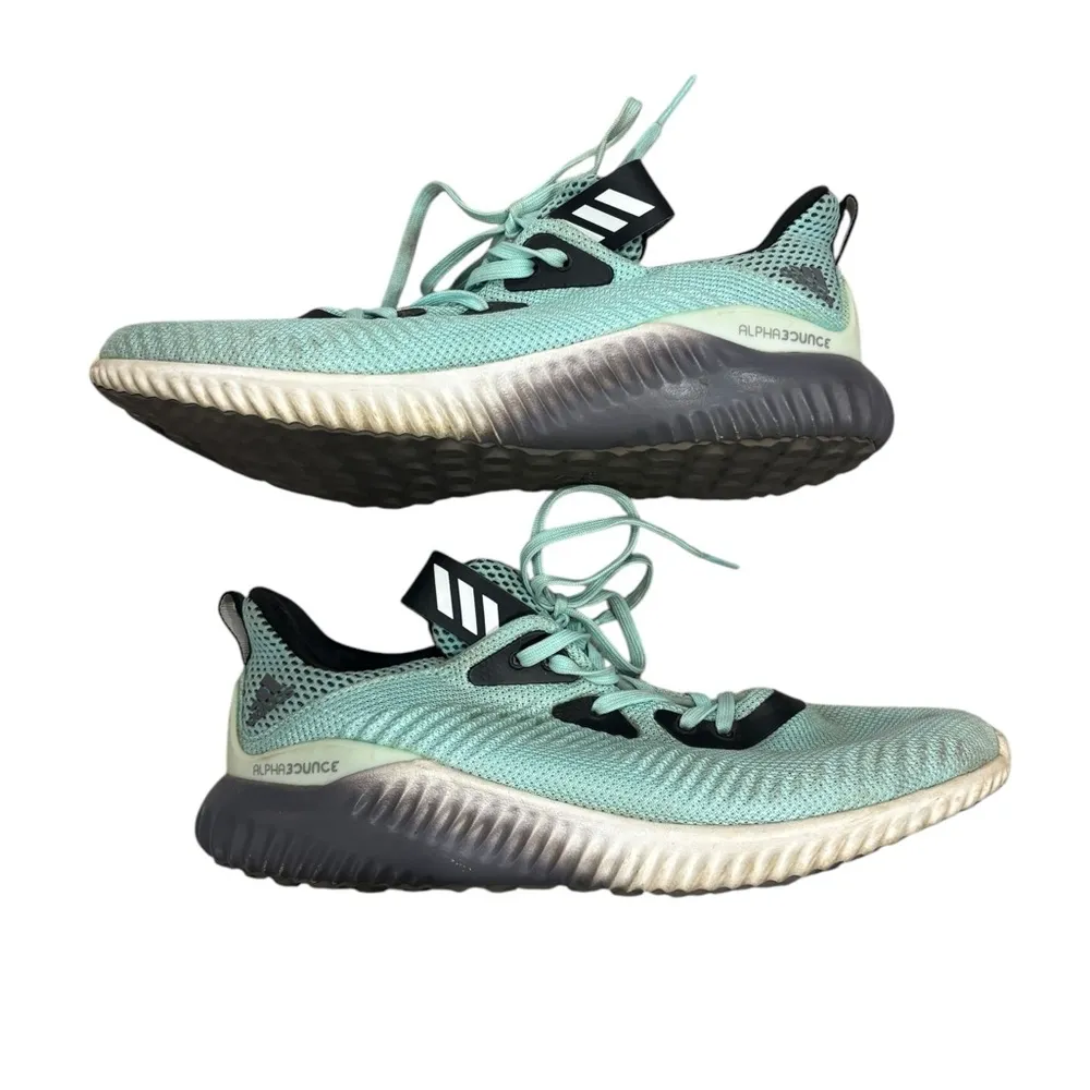 Adidas Alpha 3 Bounce Art. B39429 Women's Seafoam/Black Running Shoes Size 8.5 - Image 3