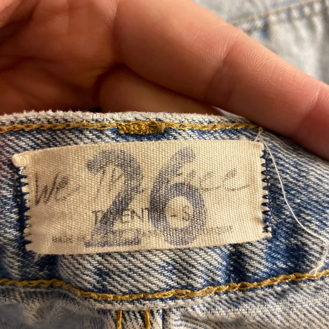 Free People We The Free Distressed Straight Leg Jeans Women’s 26 Light Wash - Image 3