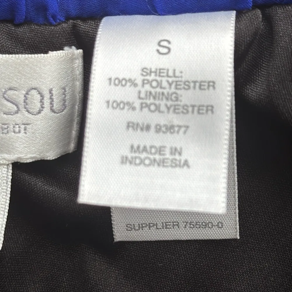 BUSOU BISOU Colorful Striped Wide-Leg CHIFFON Pants SZ:S - Image 8