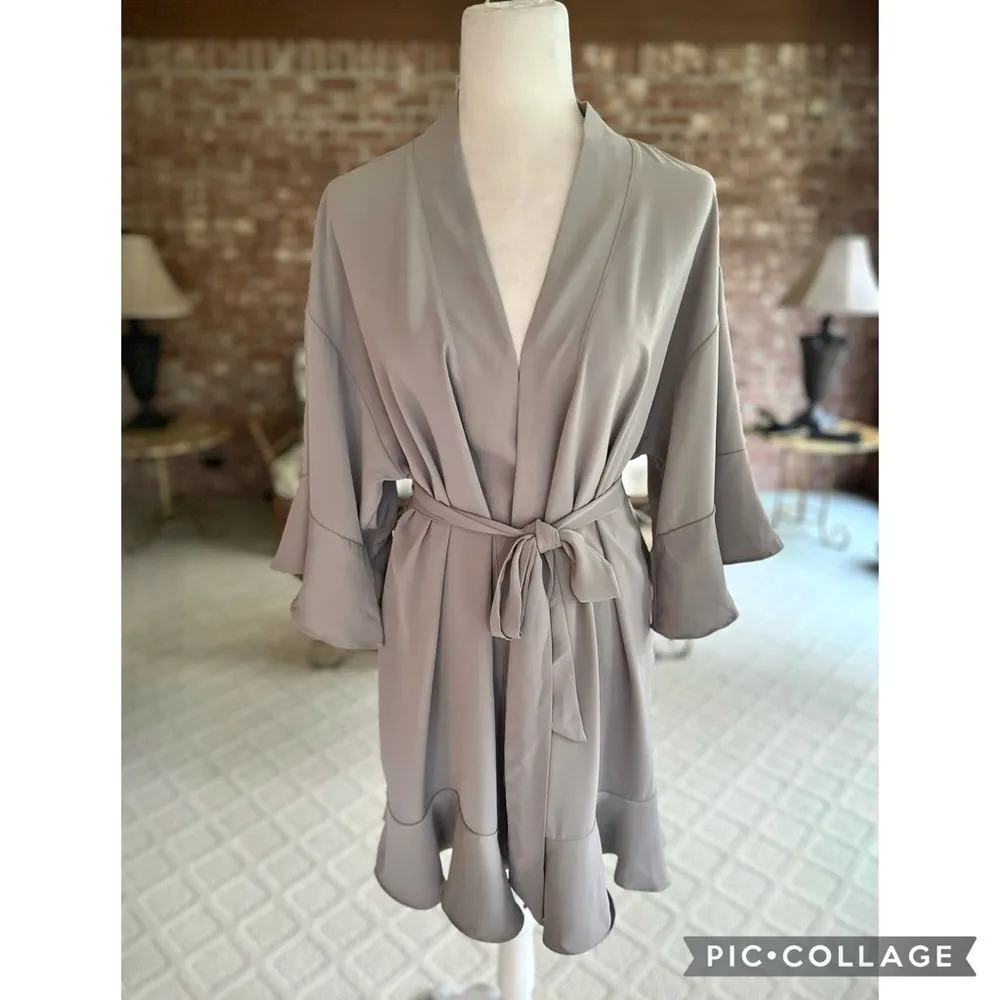 Birdy Grey  Kenny Ruffle Gray Robe XS/X - Image 2