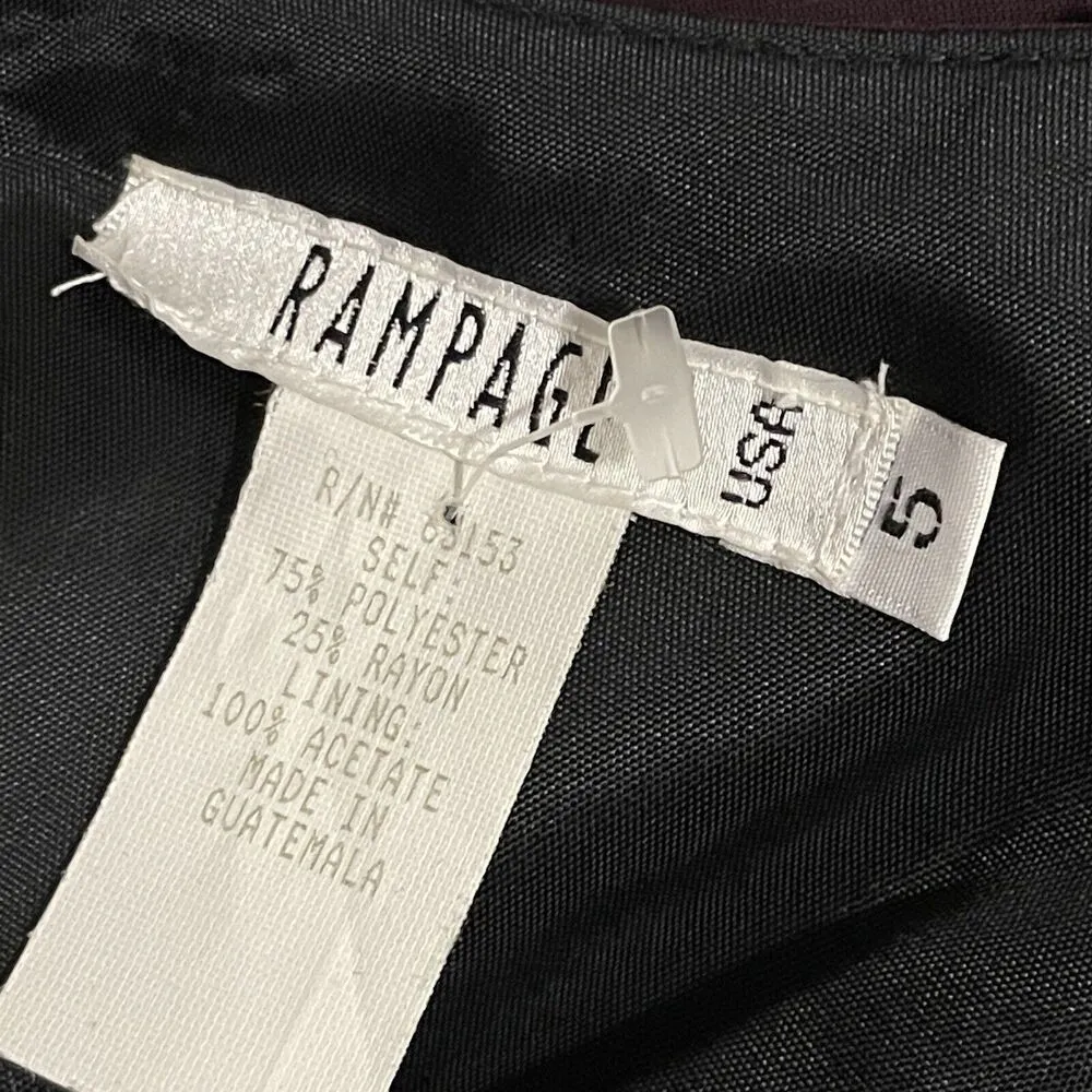 Vintage RAMPAGE Y2K Velvet Sleeveless Maxi Dress Size 5 Small Burgundy NWT 90s - Image 8