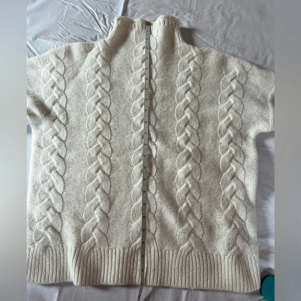 Madewell White Cable Knit Sweater - Image 5
