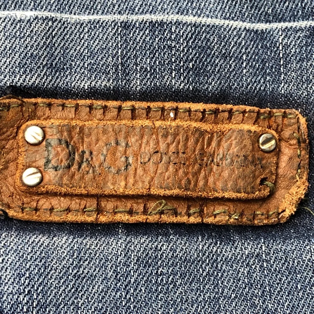 D&G Milano Designer Medium Wash Factory Fading Straight Leg Soft Jeans 32x30” - Image 10