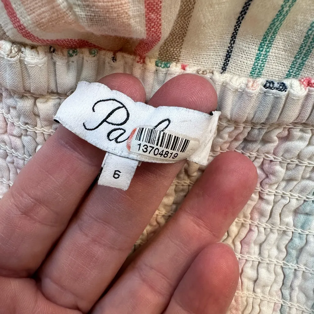 Parker Bohemia Striped Sweetheart Strapless Jumpsuit In Oualie Stripe Size 6 - Image 10